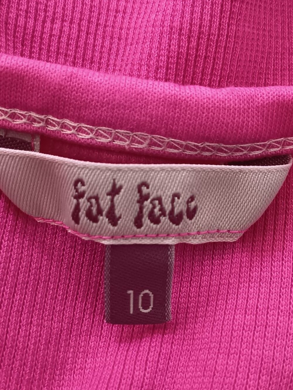 Fat Face Pink Ribbed Tank Top 10 - Picture 6 of 7